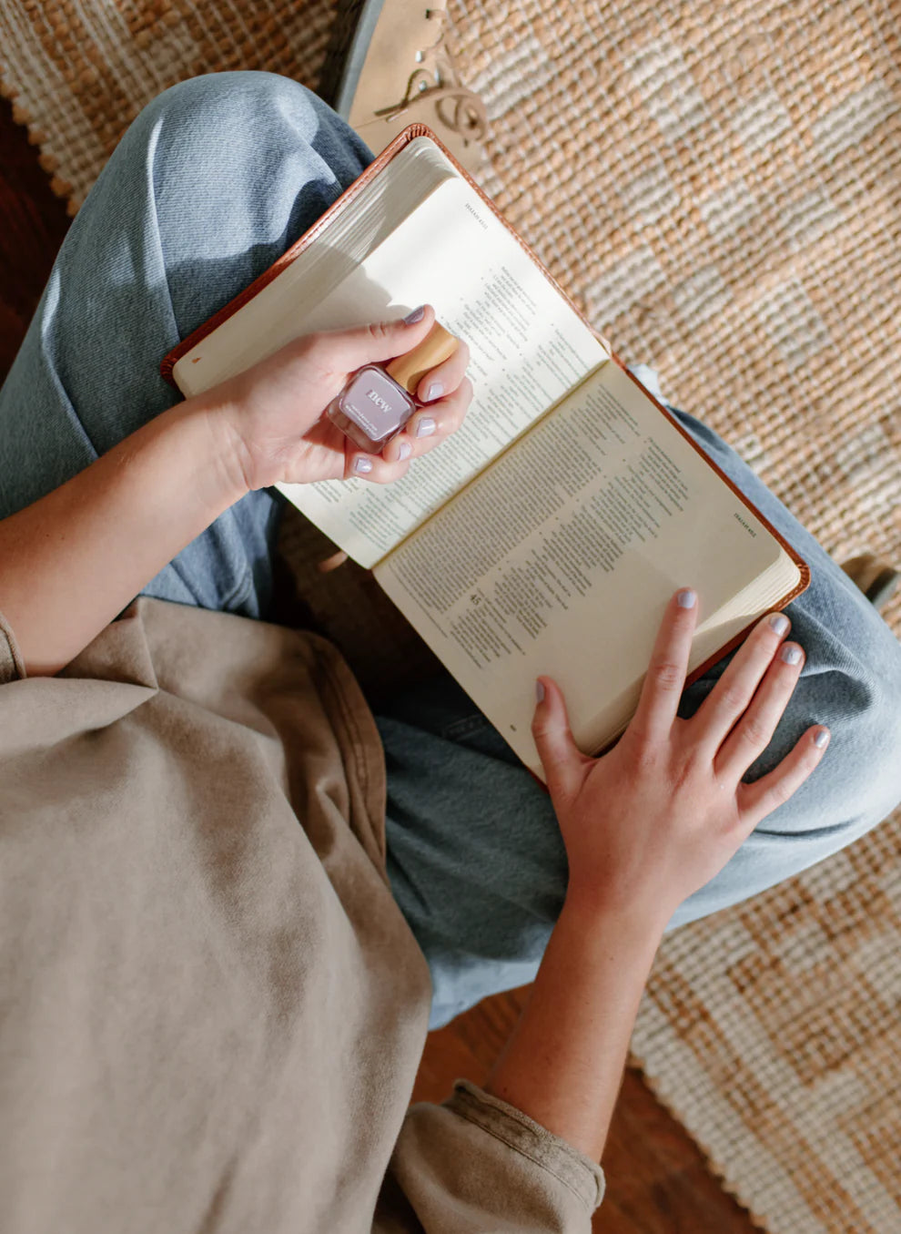 “New” Non-toxic Nail Polish with an Inspirational reminder® - a soft, gentle shade of lavender