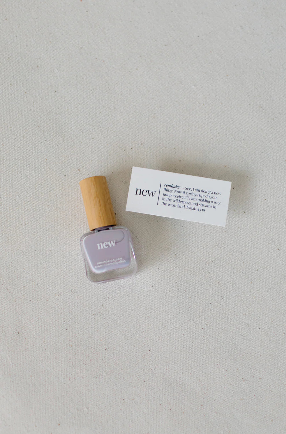 “New” Non-toxic Nail Polish with an Inspirational reminder® - a soft, gentle shade of lavender