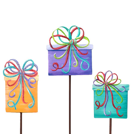 Decor RTC - Mini Merry & Bright Curly Ribbon Packages - available in three colors