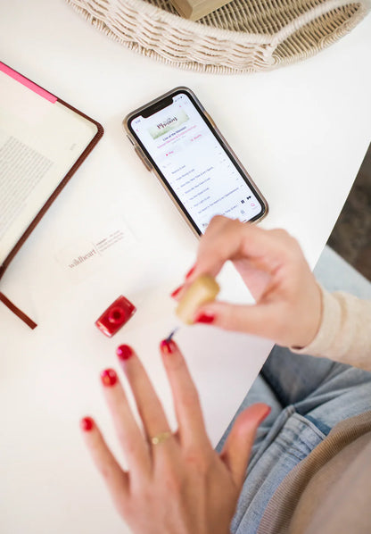 “Praise” Non-toxic Nail Polish with an Inspirational reminder® - your classic red, elegant and timeless.