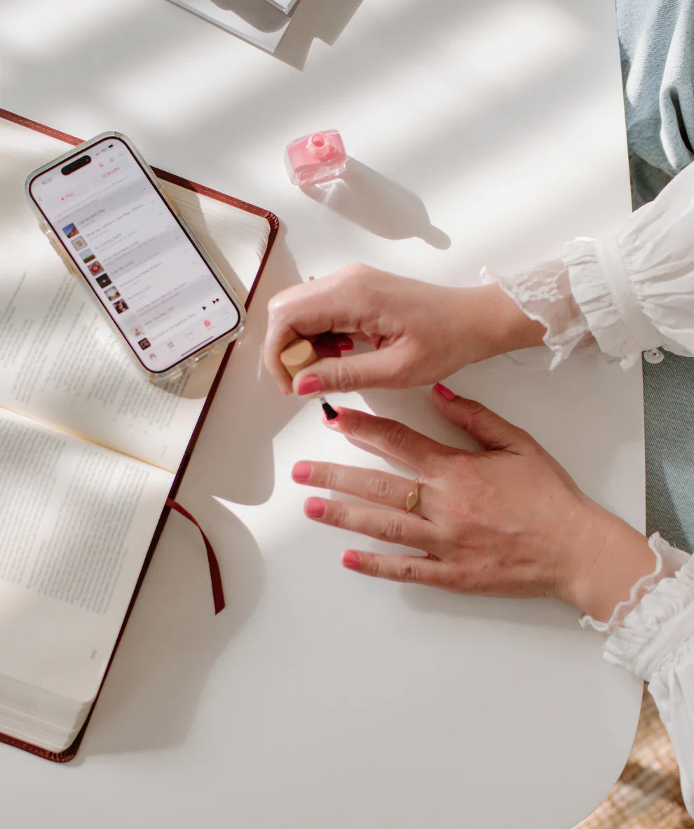 “Purpose” Non-toxic Nail Polish with an Inspirational reminder® - honeysuckle pink