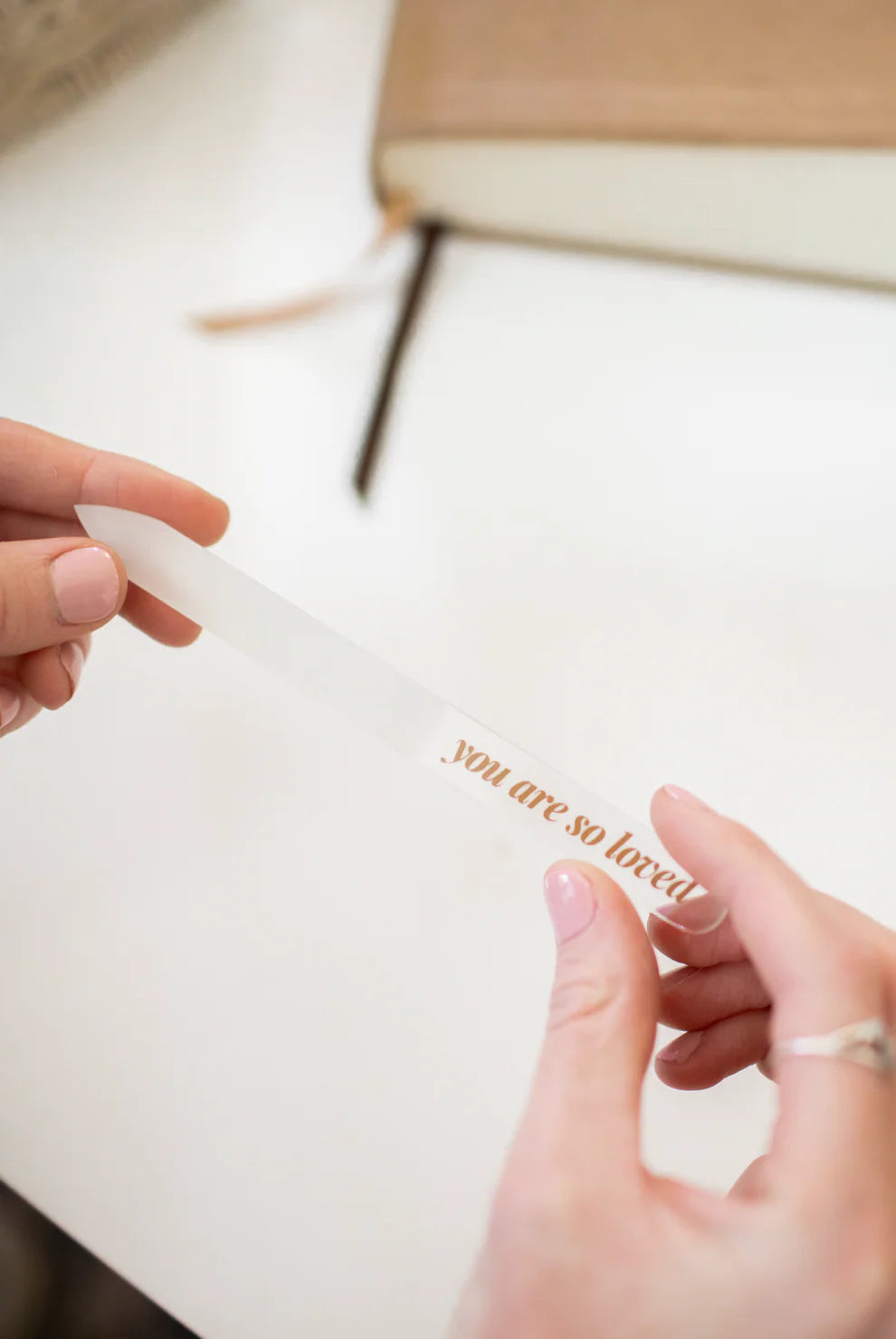 'You are so loved' glass nail file by Reminder Nail Polish