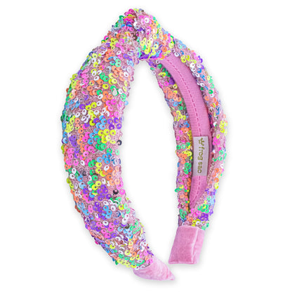 Kids Knot Headband - Sequin Knotted Hair Band Accessories - available in three colors