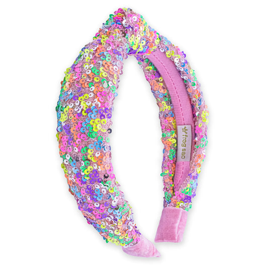 Kids Knot Headband - Sequin Knotted Hair Band Accessories - available in three colors