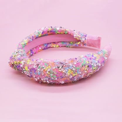 Kids Knot Headband - Sequin Knotted Hair Band Accessories - available in three colors