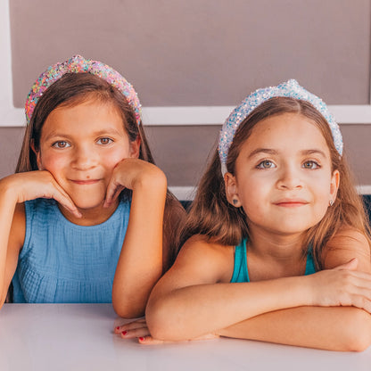 Kids Knot Headband - Sequin Knotted Hair Band Accessories - available in three colors