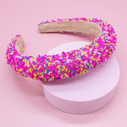 Padded Sprinkles Headband - Confetti Hair Band - available in two colors