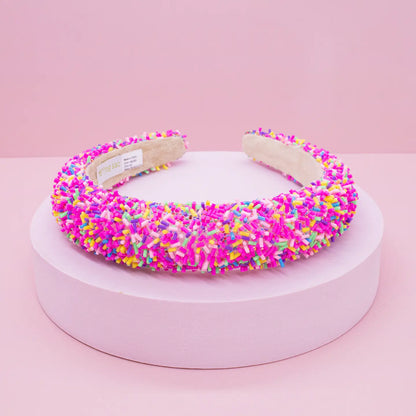 Padded Sprinkles Headband - Confetti Hair Band - available in two colors