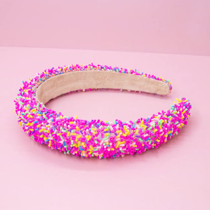Padded Sprinkles Headband - Confetti Hair Band - available in two colors