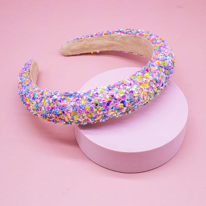 Kids Padded Headband - Chunky Sequin Hair Band - available in two colors