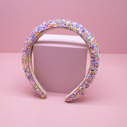 Kids Padded Headband - Chunky Sequin Hair Band - available in two colors