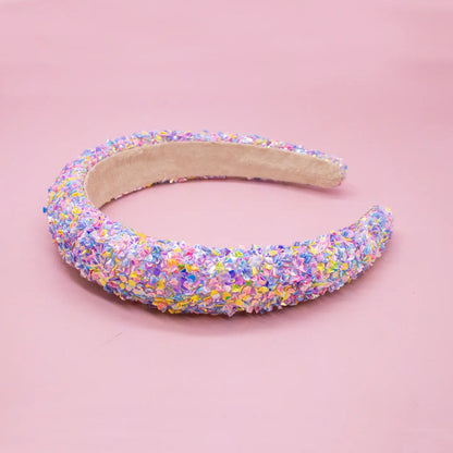 Kids Padded Headband - Chunky Sequin Hair Band - available in two colors