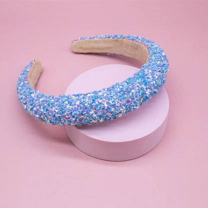 Kids Padded Headband - Chunky Sequin Hair Band - available in two colors