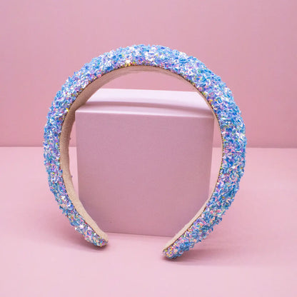 Kids Padded Headband - Chunky Sequin Hair Band - available in two colors