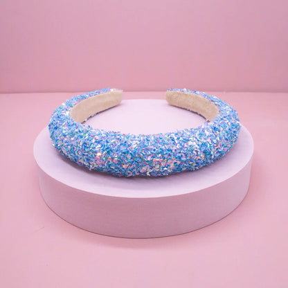 Kids Padded Headband - Chunky Sequin Hair Band - available in two colors