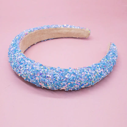 Kids Padded Headband - Chunky Sequin Hair Band - available in two colors