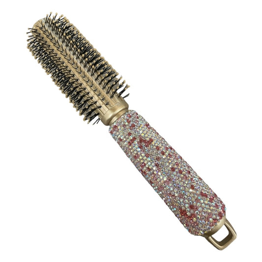 Bling Bling!! Pink Rhinestones Round Hair Brush