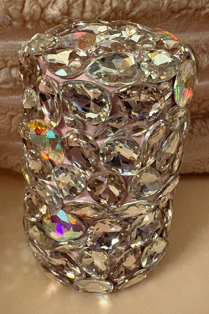 Bling Bling!! Pink Crystal Large Rhinestone Makeup Brush Set