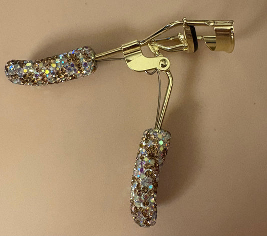 Bling Bling!! Handmade Gold Rhinestone Eyelash Curler