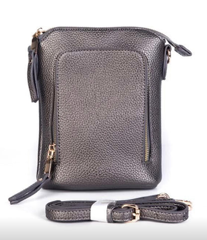 Handbag - Zippered Message Bag  / Medium Crossbody / Pocketbook Purse - available in multiple colors 