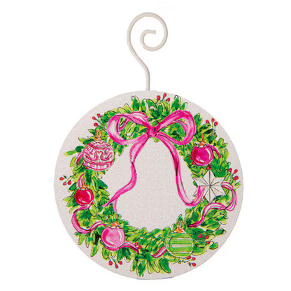 Decor - RTC Pink Wreath Ornament