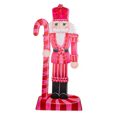 Decor - RTC Yard Pink Christmas Nutcracker