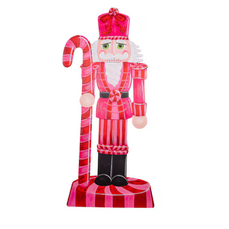 Decor - RTC Yard Pink Christmas Nutcracker