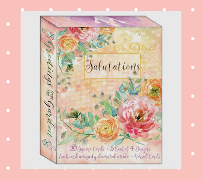 Greetings from the Garden - Boxed Greeting Cards - 20 Cards