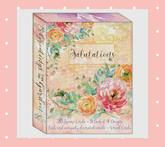 Greetings from the Garden - Boxed Greeting Cards - 20 Cards