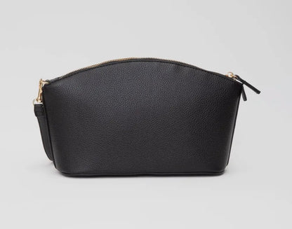 THE MAKEUP BAG - textured faux leather wristlet bag
