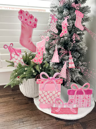 Decor - RTC Pink Fanciful Tree Ornaments