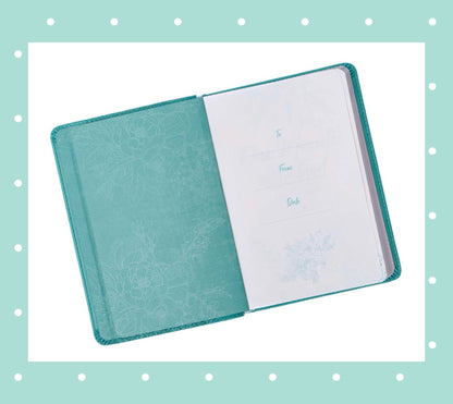 One Minute With God For Women Teal Faux Leather Devotional