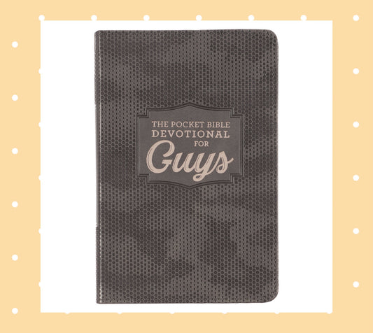 Brown Camo Faux Leather Pocket Devotional for Guys