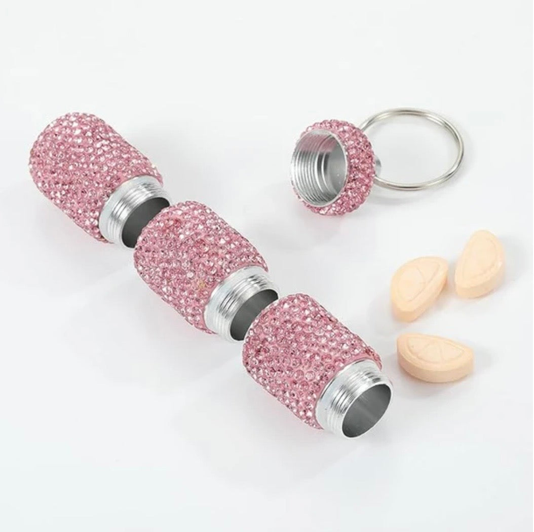 Bling Bling! Mini Storage Bling Keychains available in 2 colors