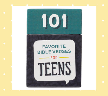 101 Favorite Bible Verses for Teens Teal and Blue Box of Blessings