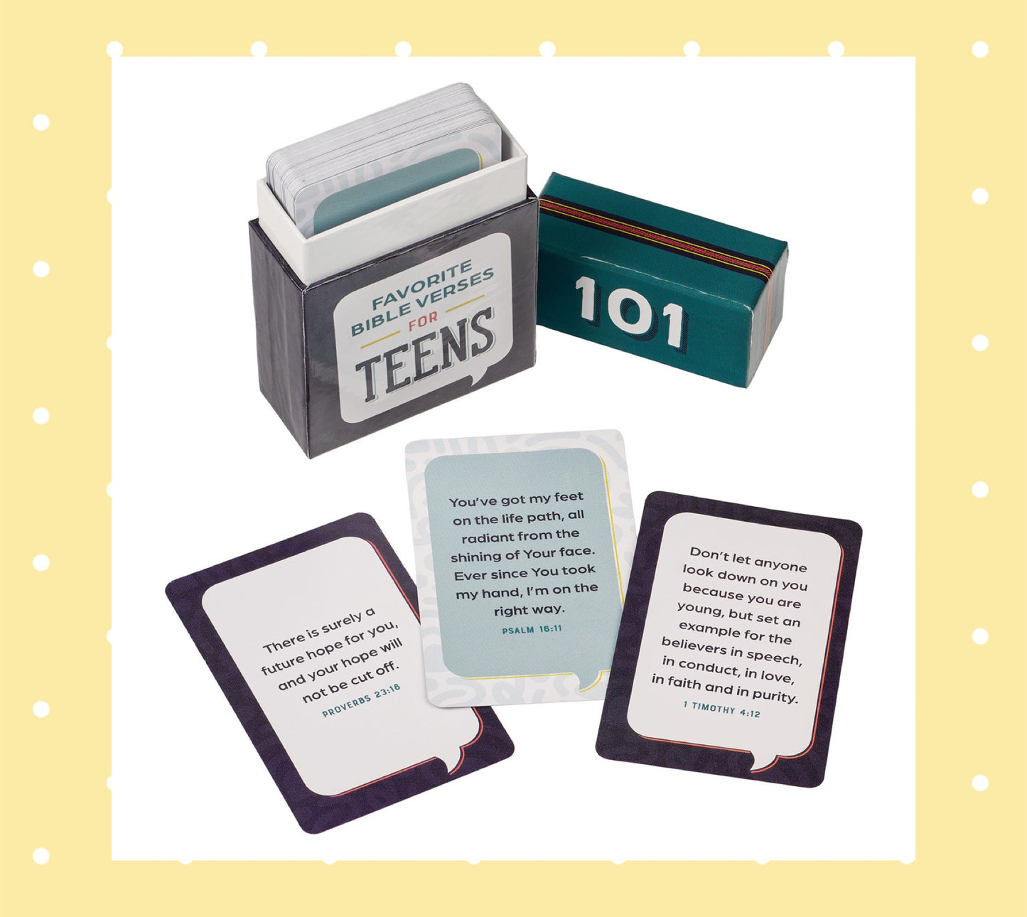 101 Favorite Bible Verses for Teens Teal and Blue Box of Blessings