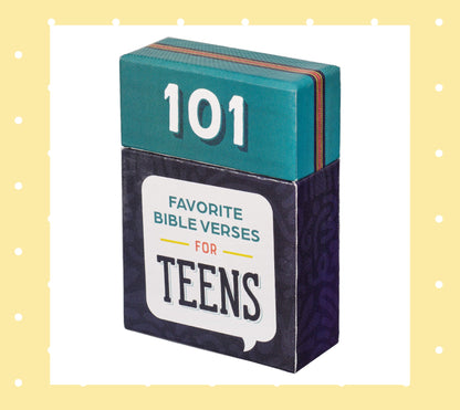 101 Favorite Bible Verses for Teens Teal and Blue Box of Blessings