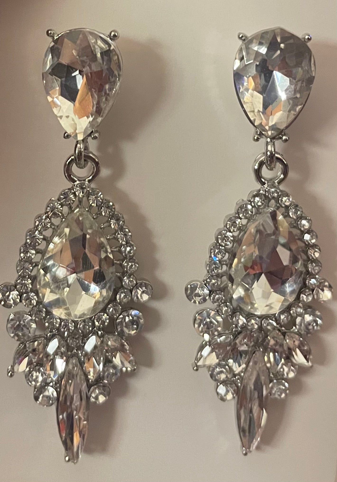 Rhinestone Drop Earrings