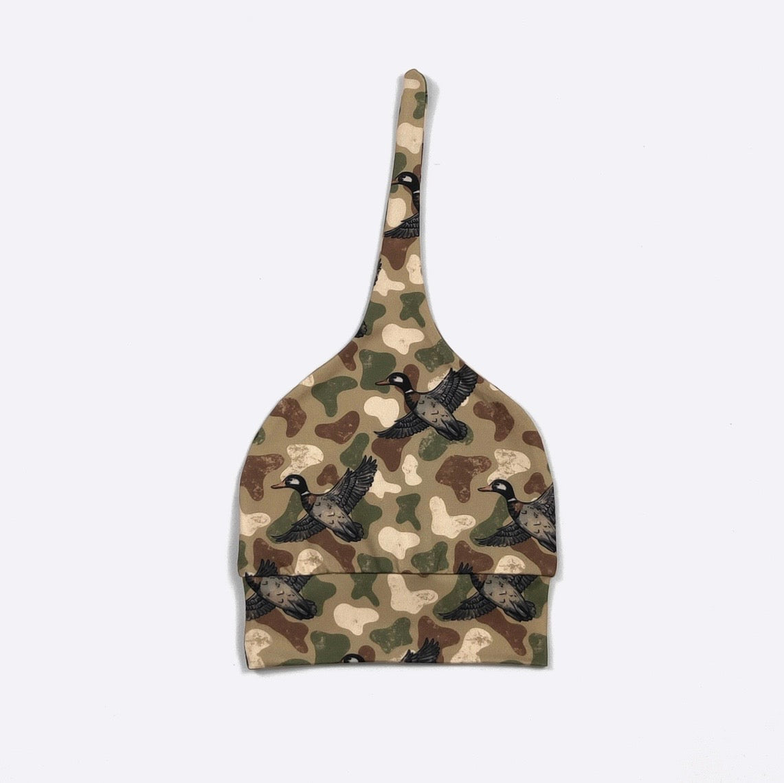 Clothing for Baby Boy - Camo Duck Knotted Gown