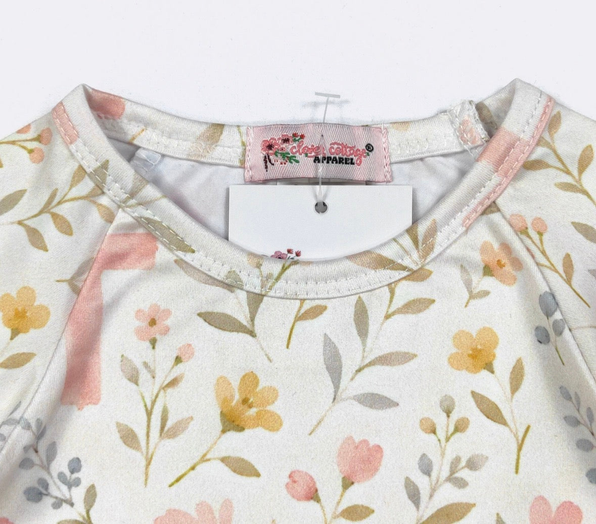 Clothing for Baby Girl - Floral Cross Baby Gown