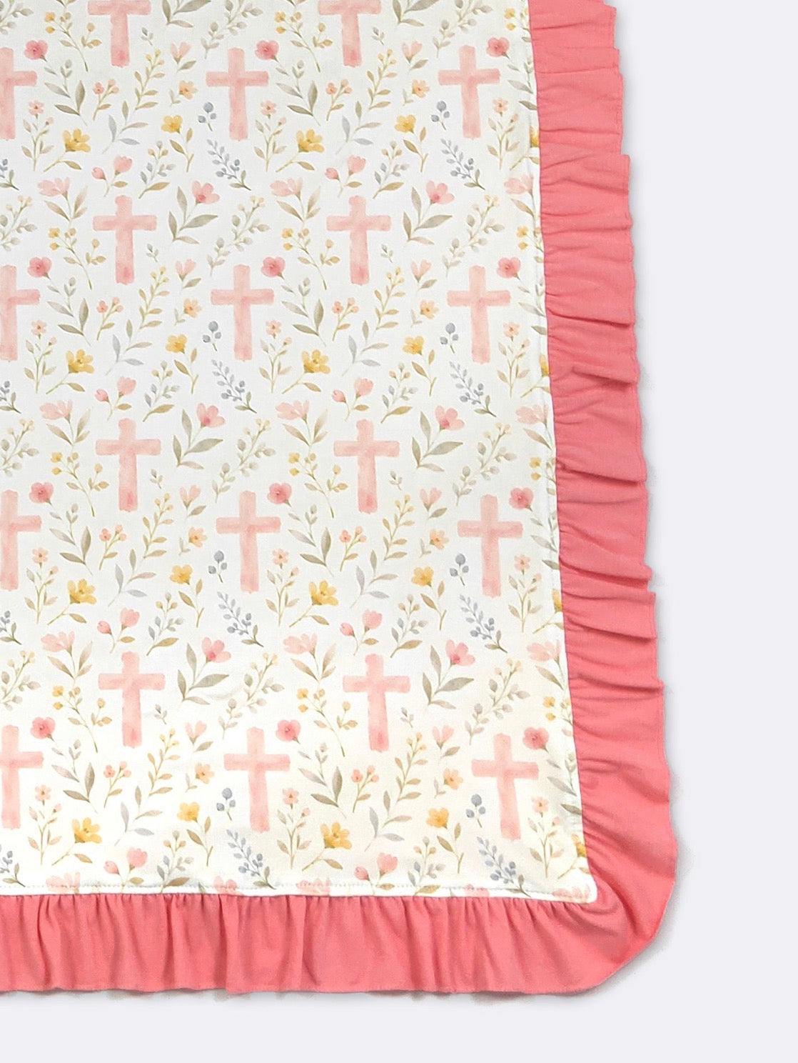 Baby Blanket - Floral Cross Blanket