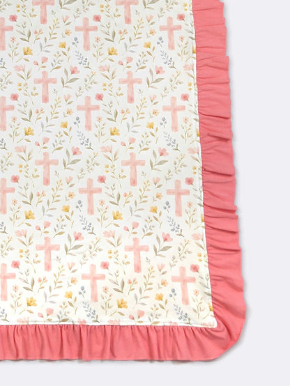 Baby Blanket - Floral Cross Blanket