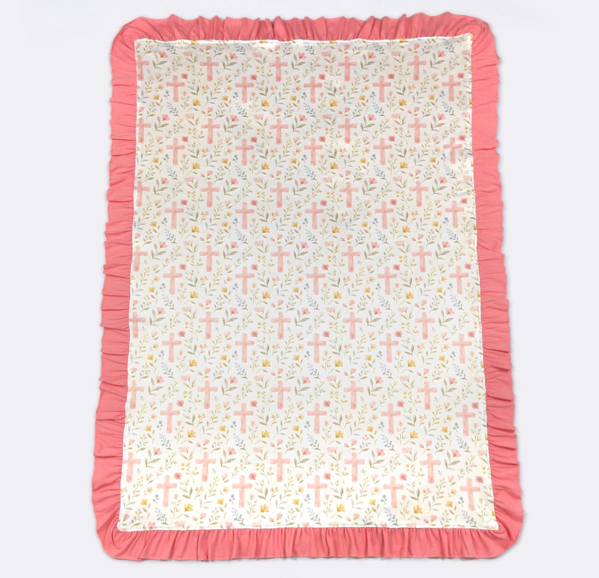 Baby Blanket - Floral Cross Blanket