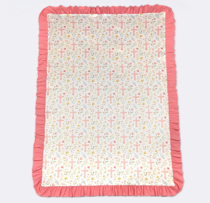 Baby Blanket - Floral Cross Blanket