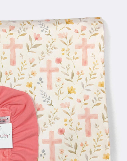 Baby Blanket - Floral Cross Blanket