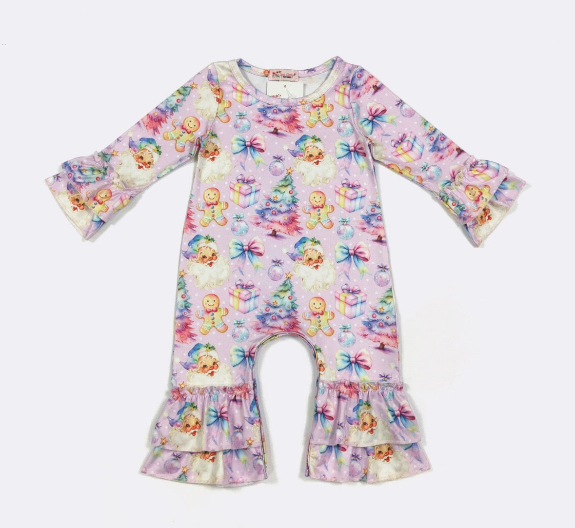 Clothing for Baby Girl - Iridescent Christmas Baby Romper