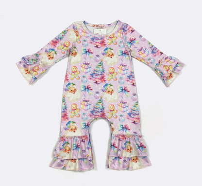 Clothing for Baby Girl - Iridescent Christmas Baby Romper
