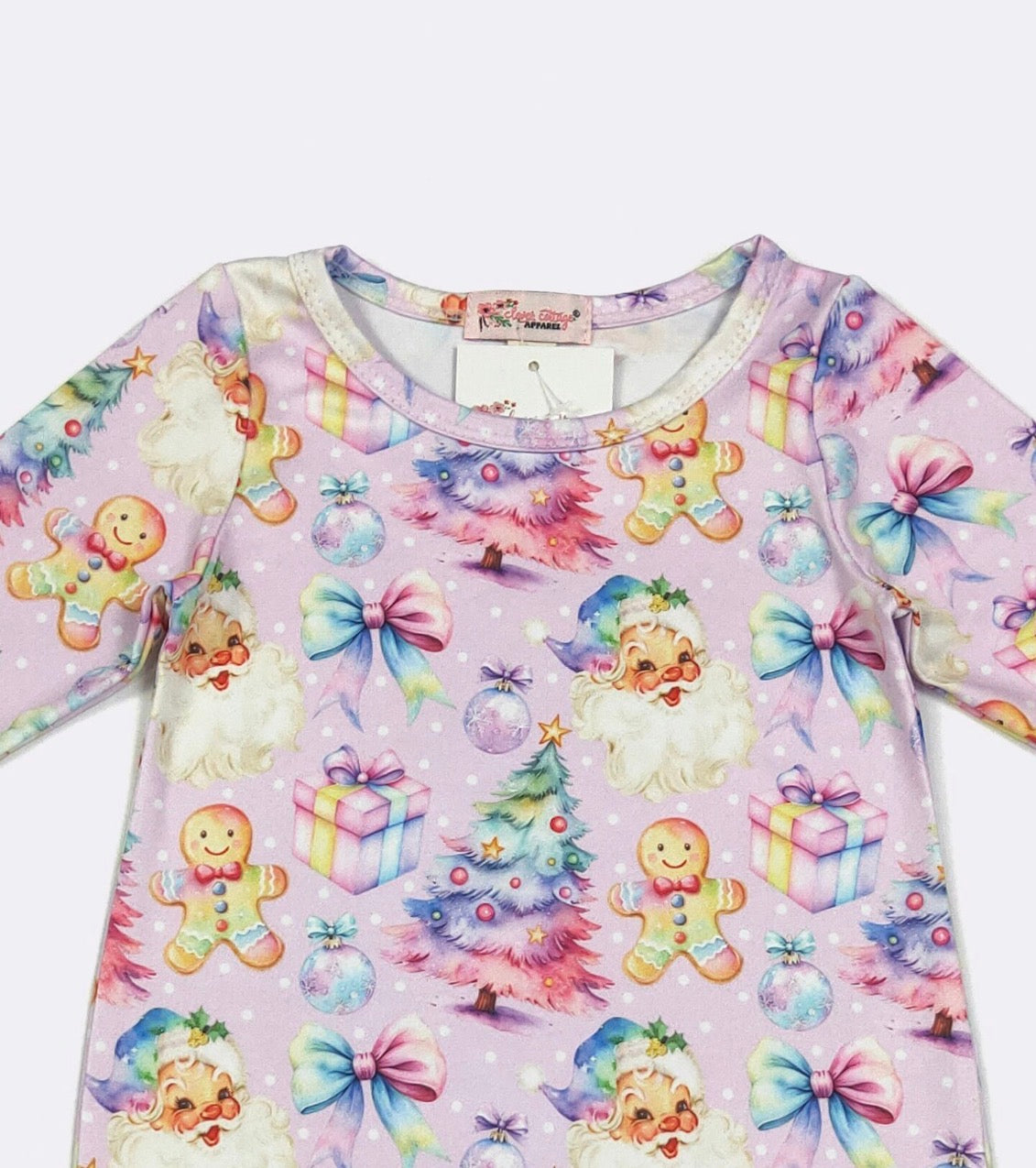 Clothing for Baby Girl - Iridescent Christmas Baby Romper