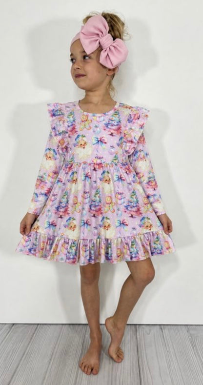 Clothing for Toddler Girl - Iridescent Christmas Girls Dress